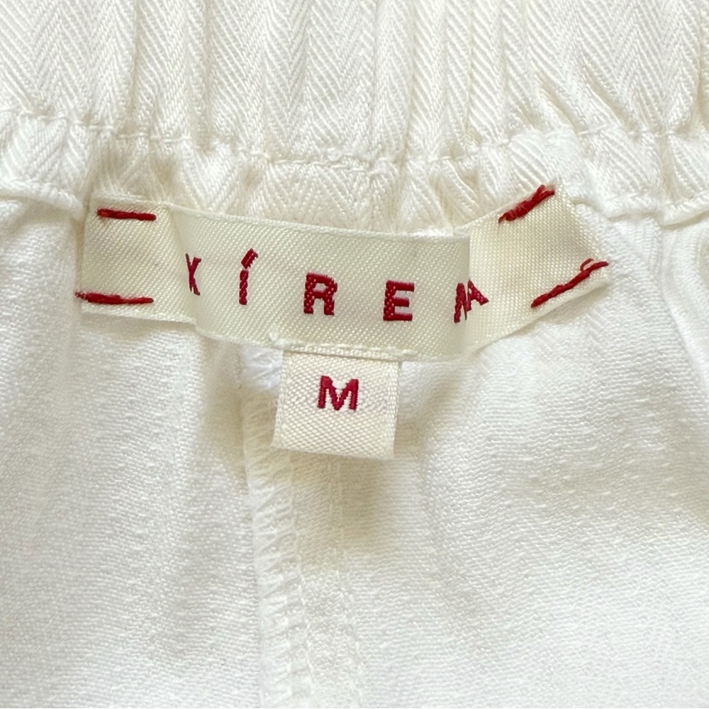XIRENA Rex white drawstring waist relax fit red pink side stripe pants - Picture 9 of 11